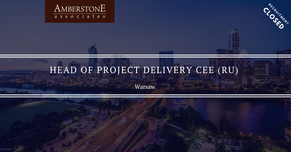 HEAD OF PROJECT DELIVERY CEE (Ru)