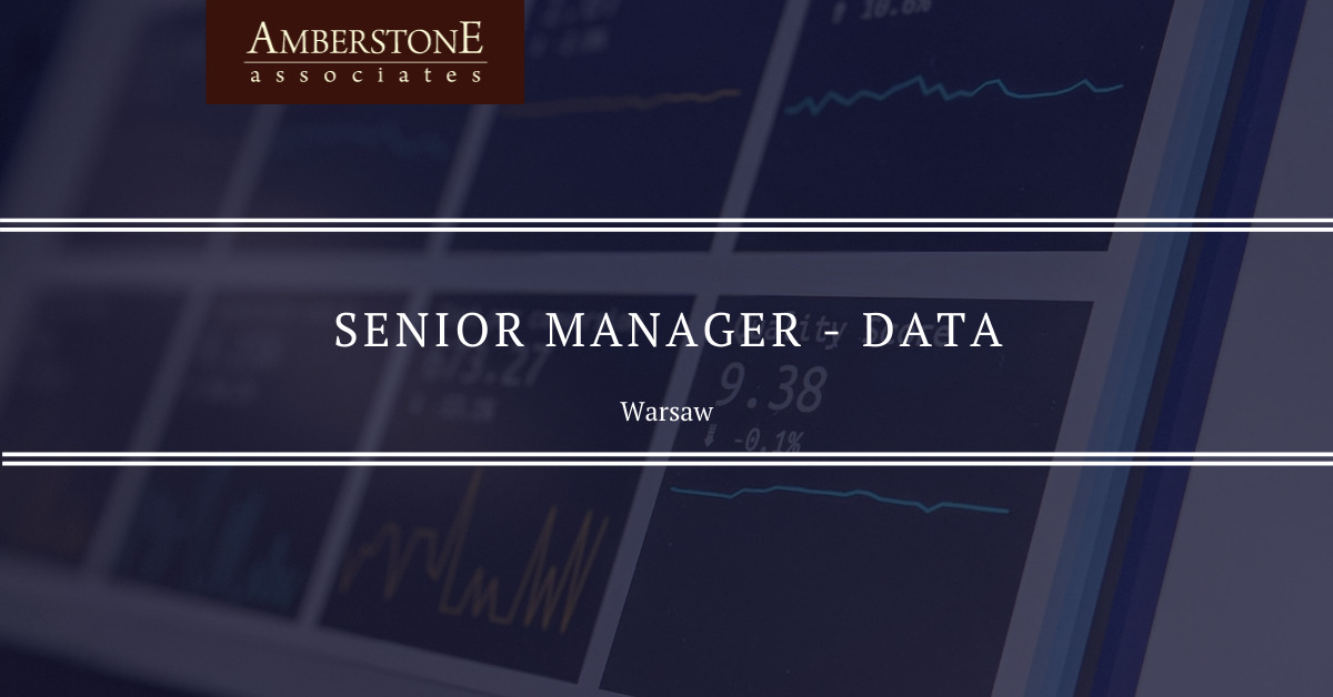 Senior Manager - Data