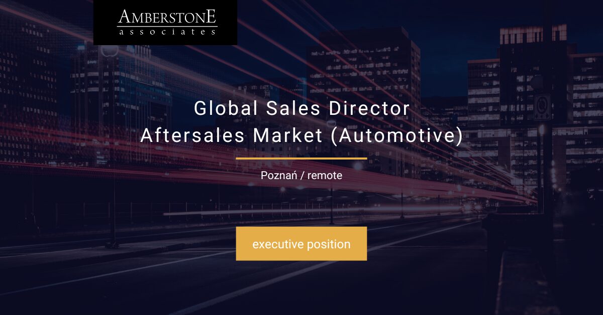 Global Sales Director - Aftersales Market (Automotive)